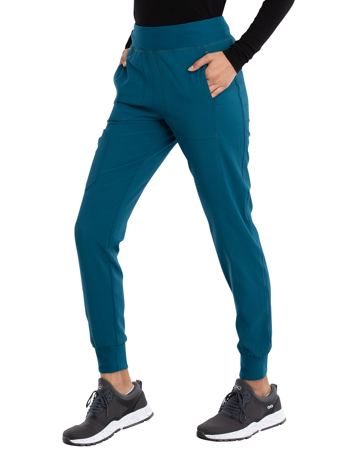 Women's 7-Pocket Mid Rise Jogger Pant - CK011 - Caribbean Blue