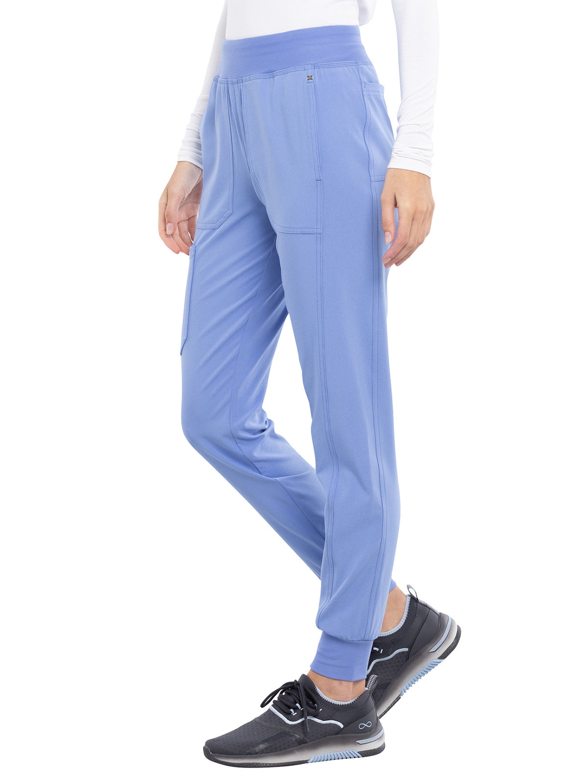 Women's 7-Pocket Mid Rise Jogger Pant - CK011 - Ciel