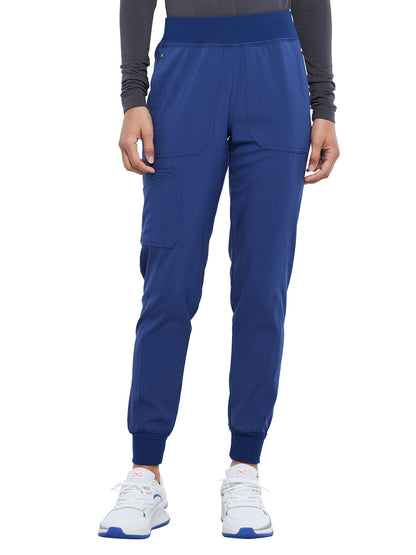 Women's 7-Pocket Mid Rise Jogger Pant - CK011 - Navy