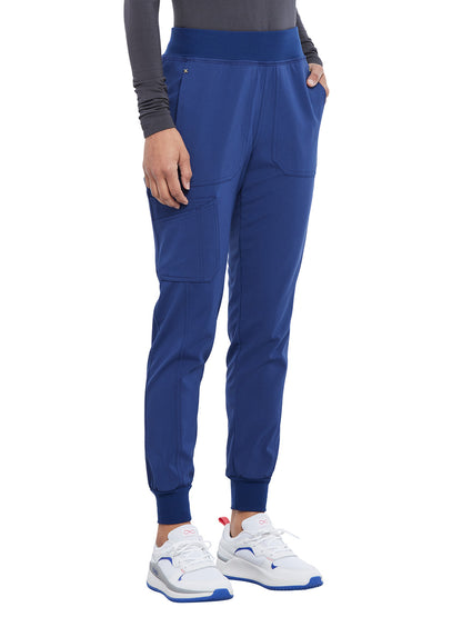 Women's 7-Pocket Mid Rise Jogger Pant - CK011 - Navy