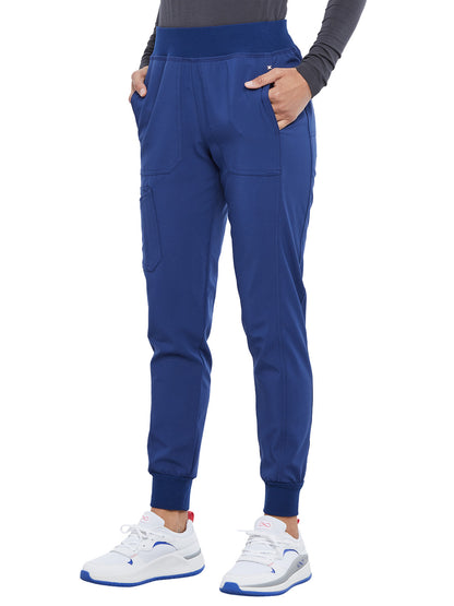 Women's 7-Pocket Mid Rise Jogger Pant - CK011 - Navy