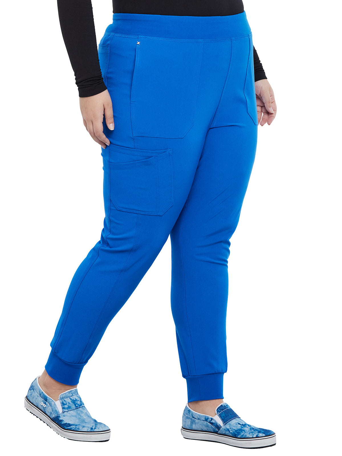 Women's 7-Pocket Mid Rise Jogger Pant - CK011 - Royal