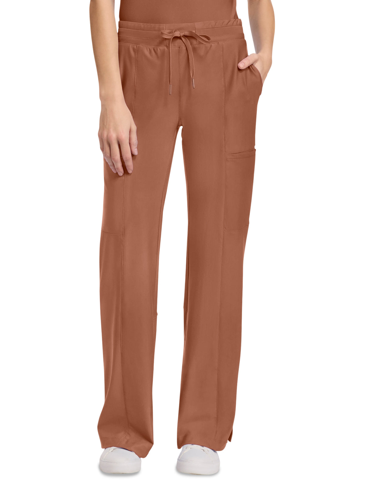 Women's 5-Pocket Trouser Leg Pant - CK026 - Caffe Mocha