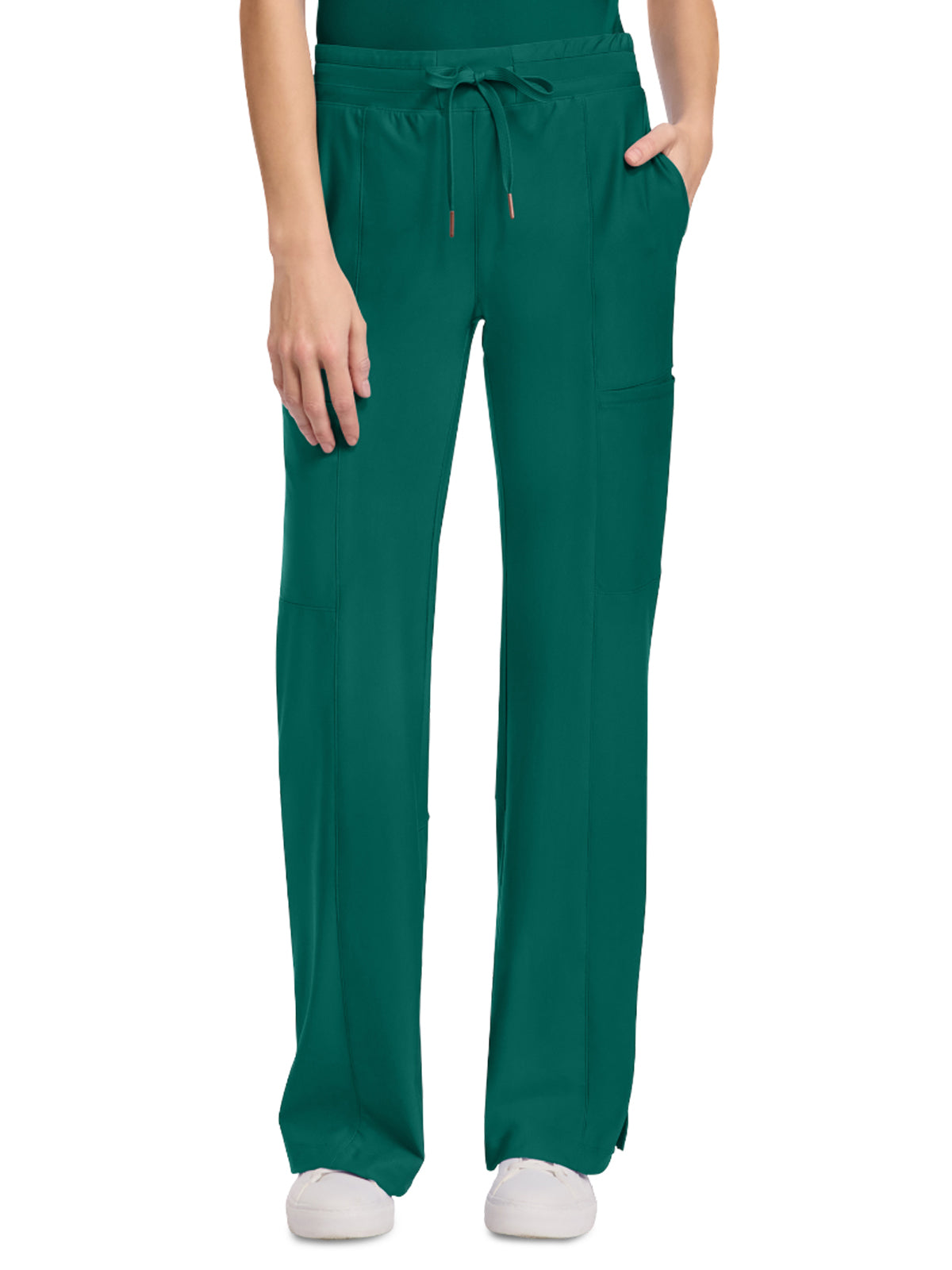 Women's 5-Pocket Trouser Leg Pant - CK026 - Hunter Green