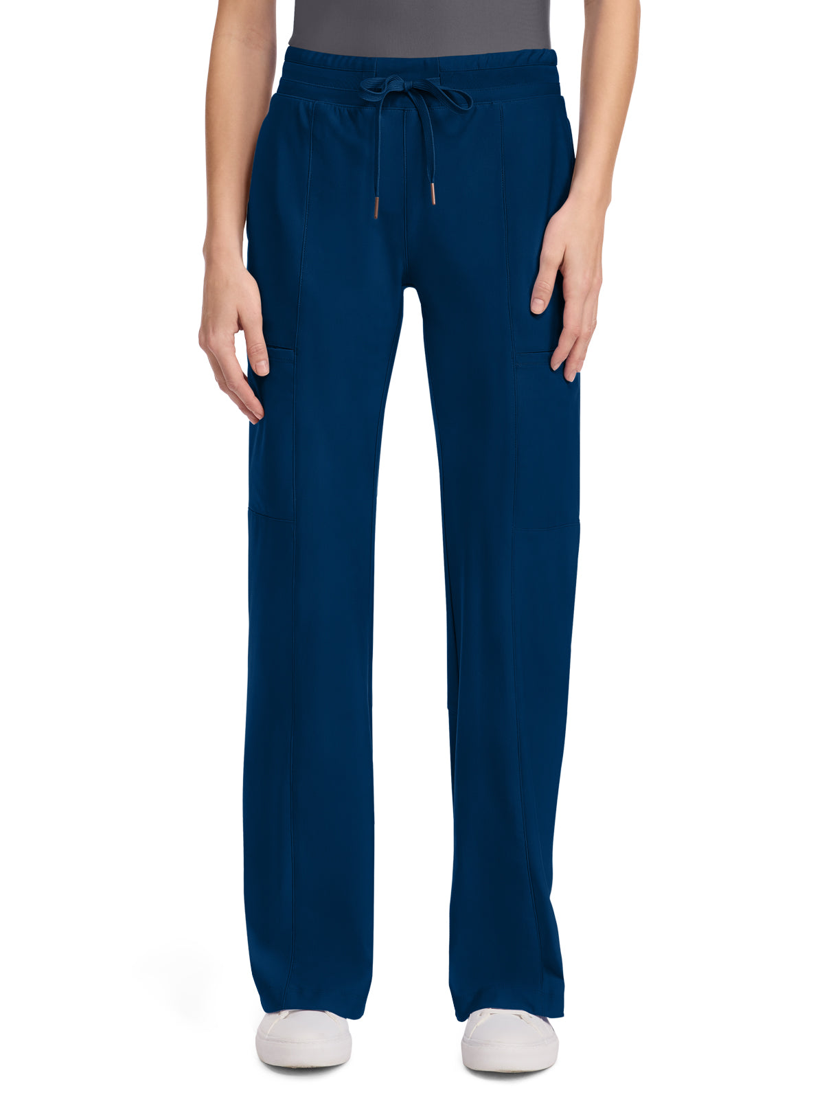 Women's 5-Pocket Trouser Leg Pant - CK026 - Navy