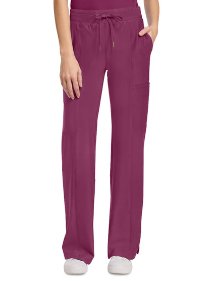 Women's 5-Pocket Trouser Leg Pant - CK026 - Wine