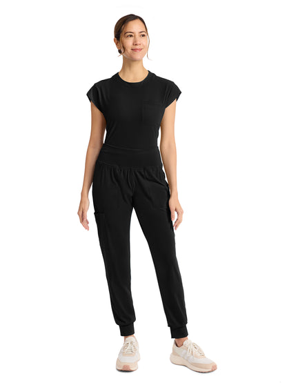 Women's 5-Pocket Jogger Pant - CK033 - Black