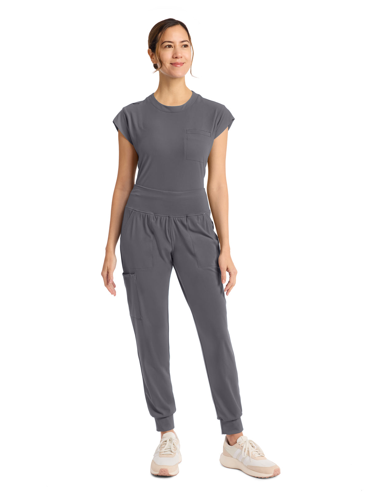 Women's 5-Pocket Jogger Pant - CK033 - Pewter