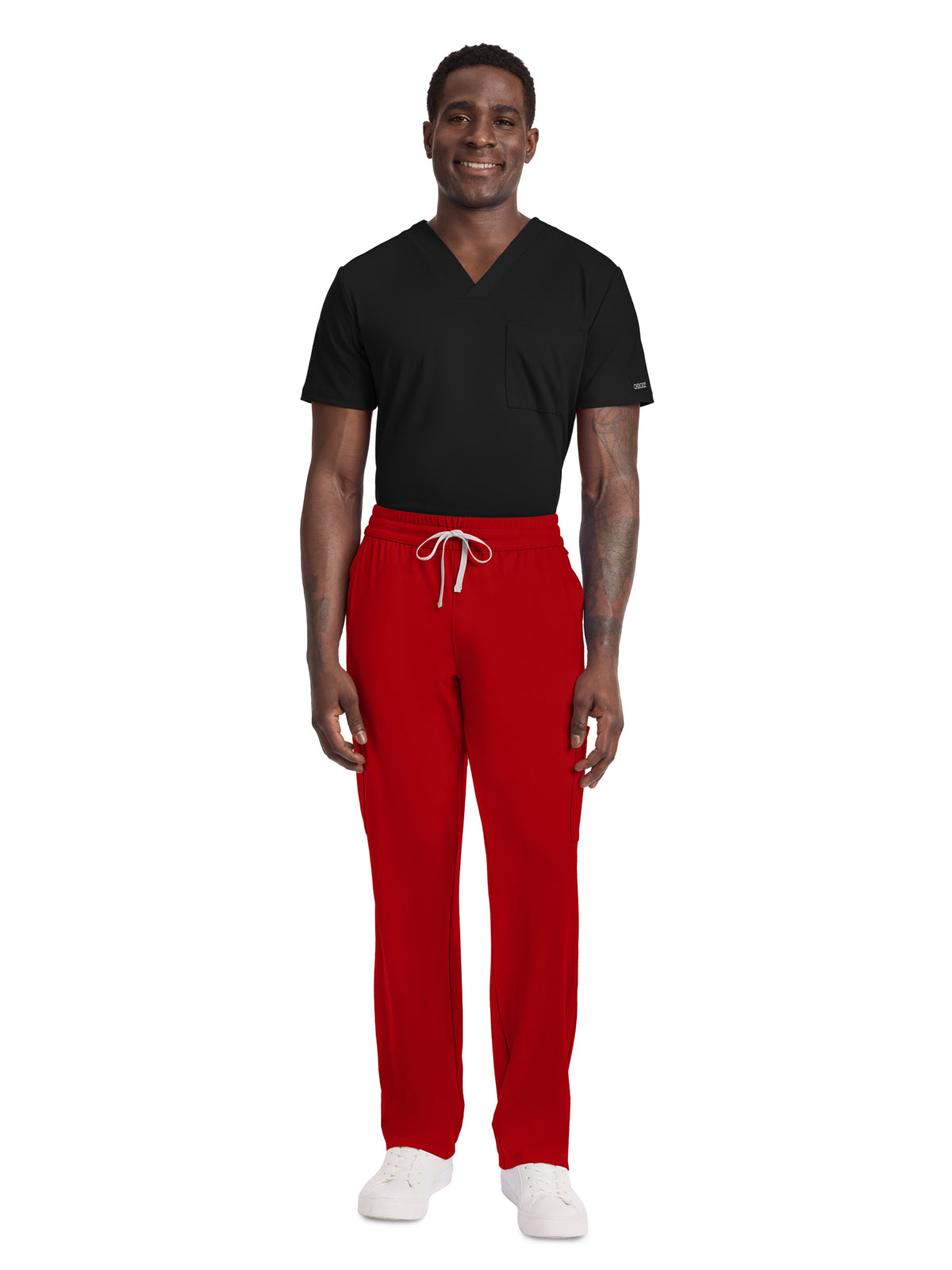 Men's 5-Pocket Straight Leg Pant - CK036 - Red