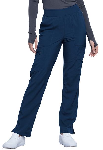 Women's Mid Rise Tapered Leg Scrub Pant - CK065A - Navy