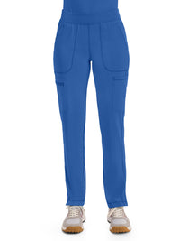 Women's 6- Pocket Mid Rise Tapered Leg Pant - CK065A - Royal