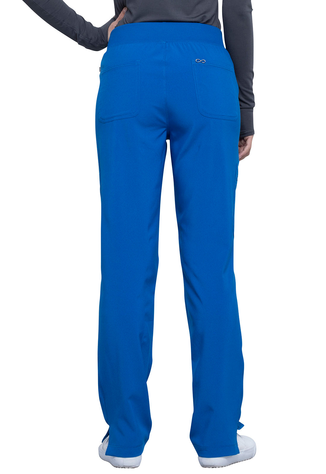 Women's Mid Rise Tapered Leg Scrub Pant - CK065A - Royal