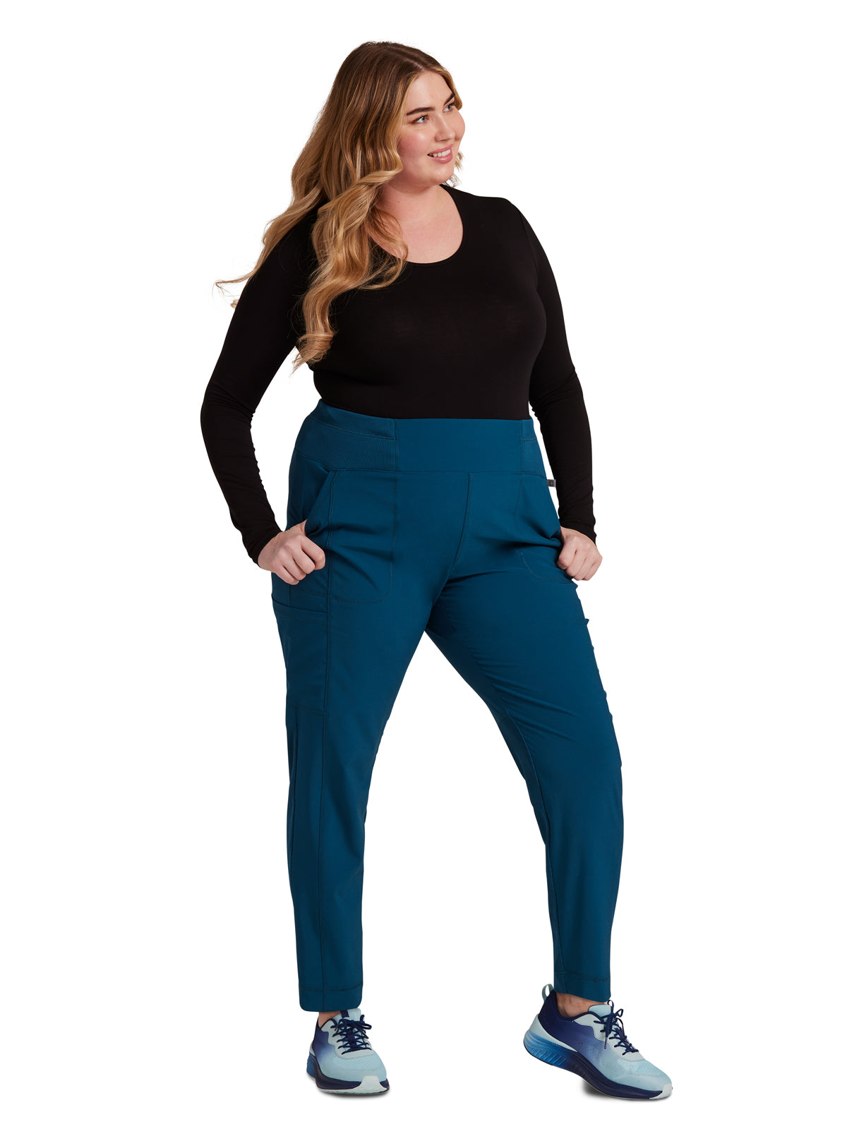 Women's High-Rise Skinny Leg Pant - CK067A - Caribbean Blue