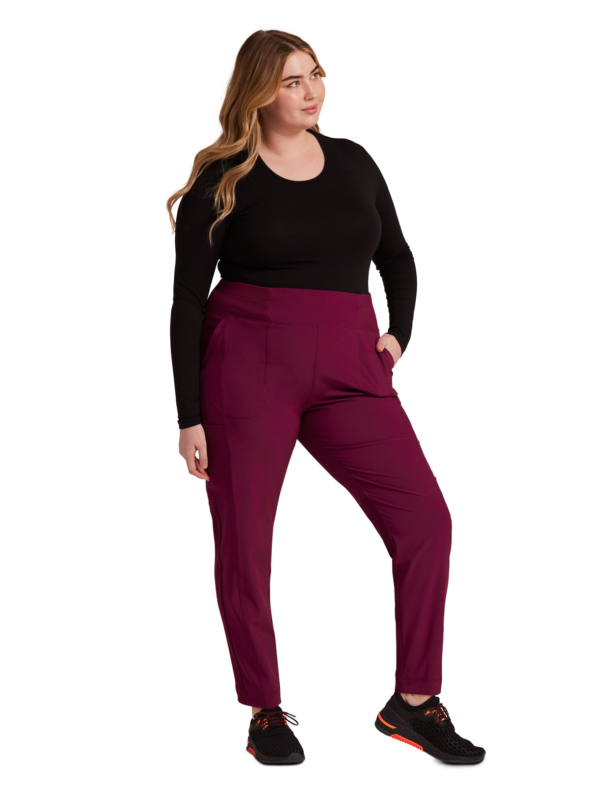 Women's High-Rise Skinny Leg Pant - CK067A - Wine