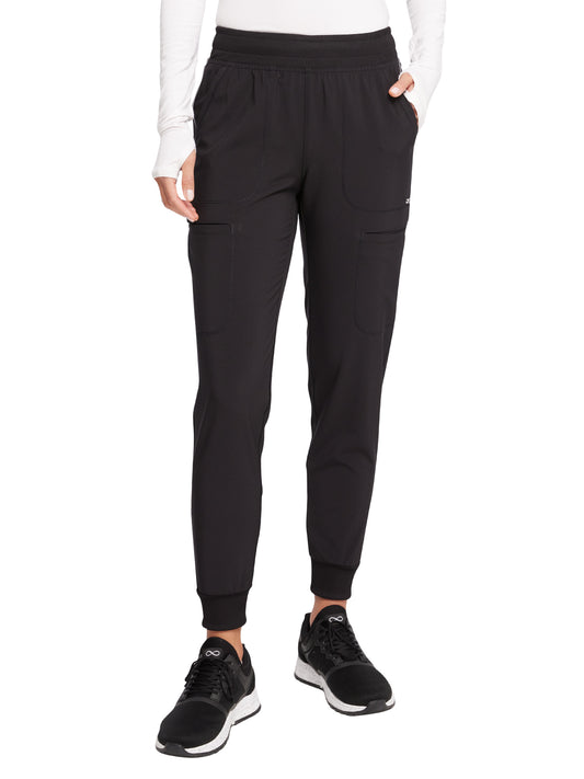 Women's Mid Rise Jogger - CK080A - Black