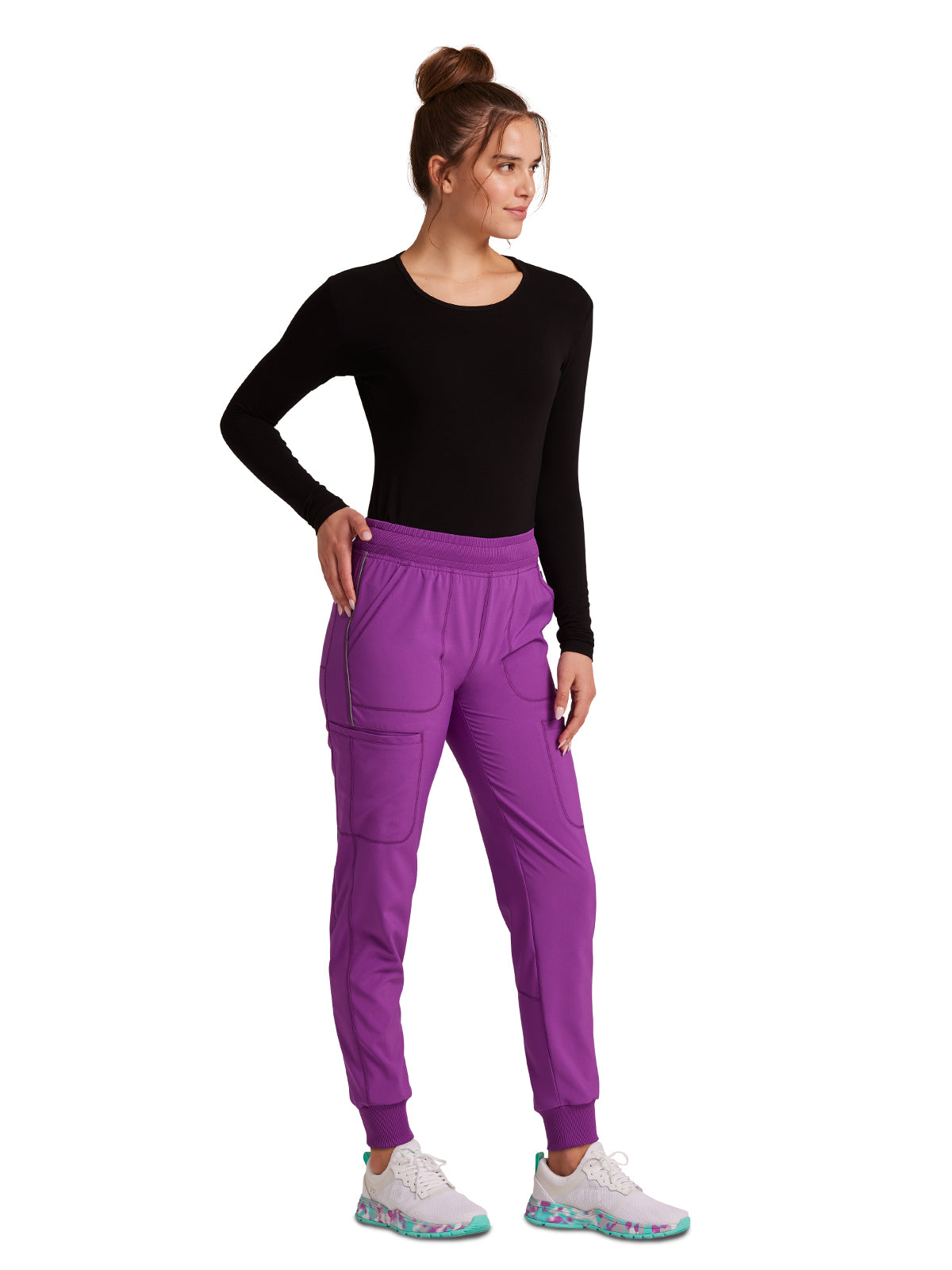 Women's Mid Rise Jogger - CK080A - Bright Violet