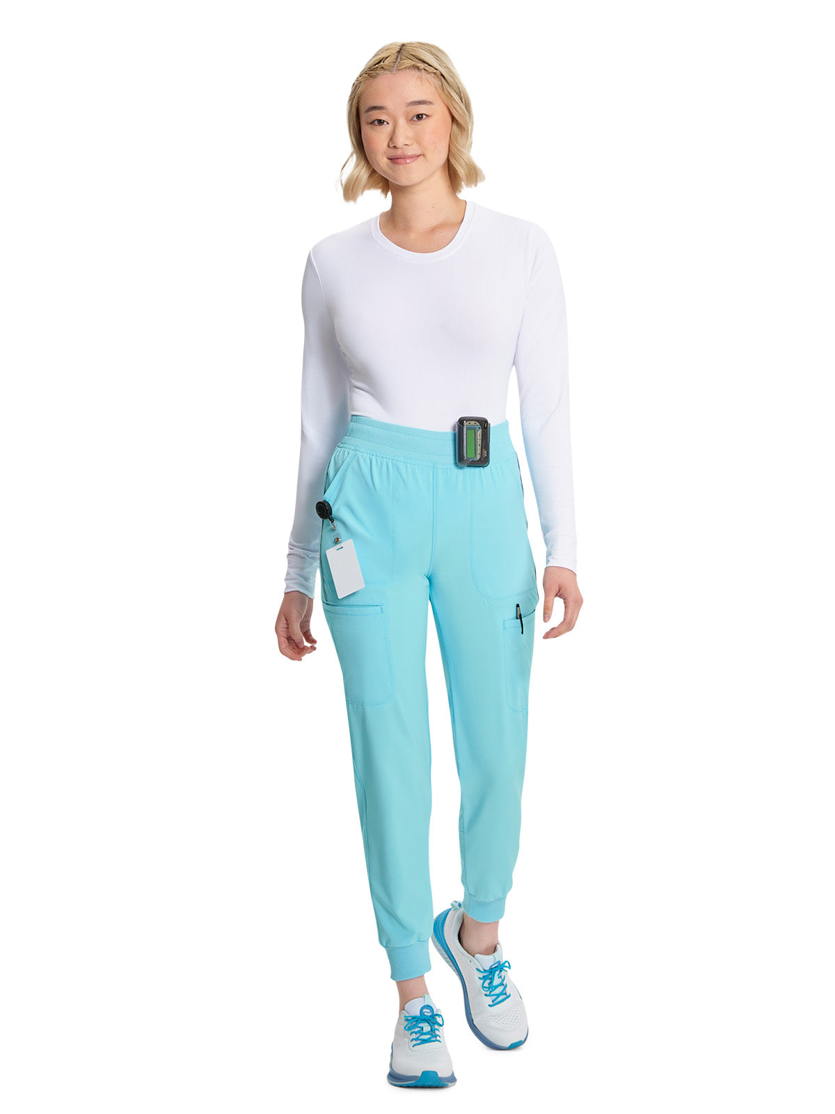 Women's Mid Rise Jogger - CK080A - Cloud Blue