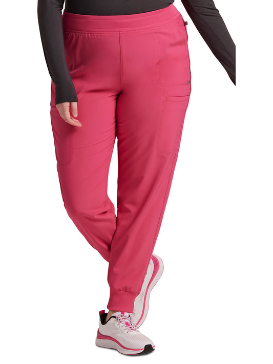 Women's Mid Rise Jogger - CK080A - Carmine Pink