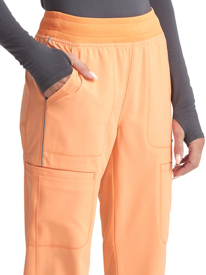 Women's Mid Rise Jogger - CK080A - Peach Linen