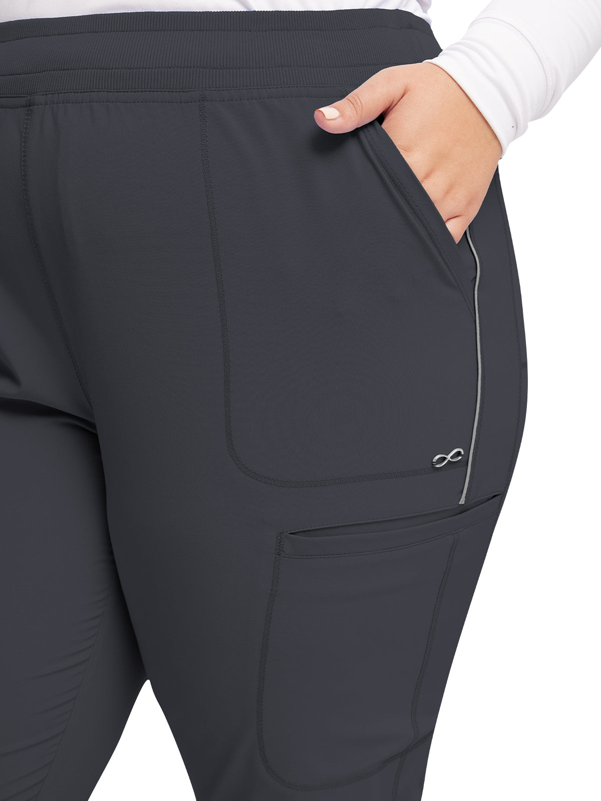 Women's Mid Rise Jogger - CK080A - Pewter