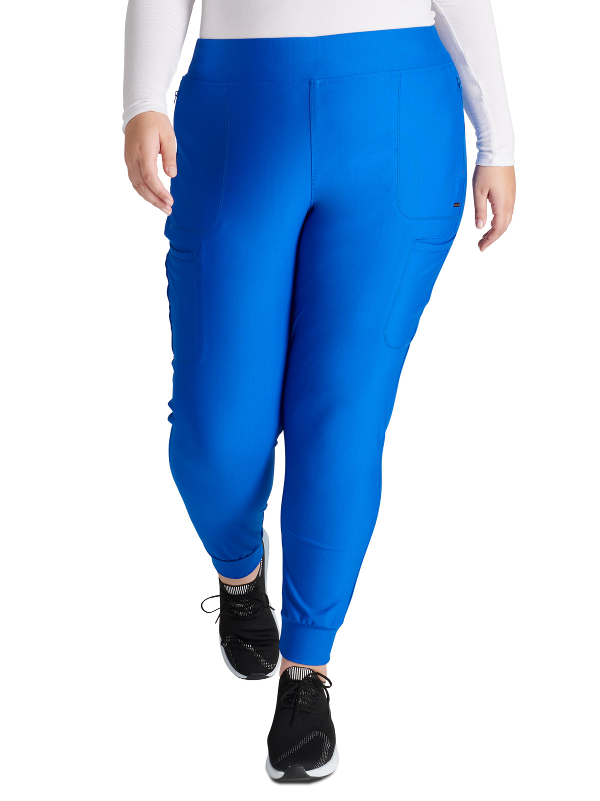 Women's Mid Rise Tapered Leg Drawstring Pant - CK092 - Royal