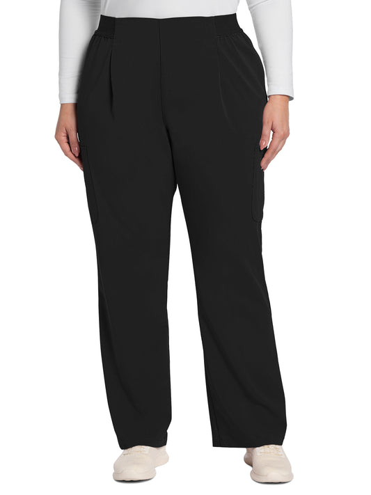 Women's 5-Pocket Mid Rise Moderate Flare Leg Pant - CK093A - Black