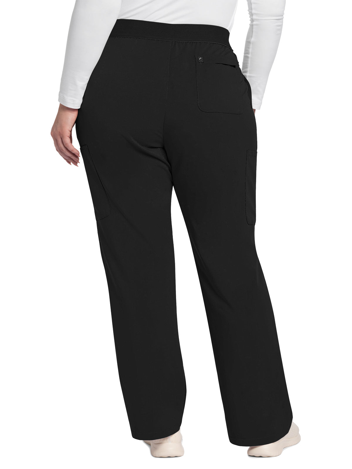 Women's 5-Pocket Mid Rise Moderate Flare Leg Pant - CK093A - Black