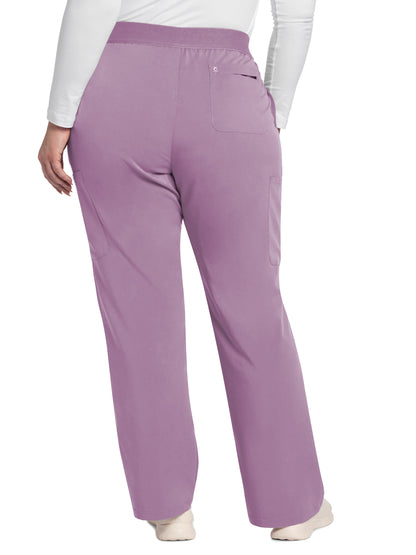 Women's 5-Pocket Mid Rise Moderate Flare Leg Pant - CK093A - Mauve Haze