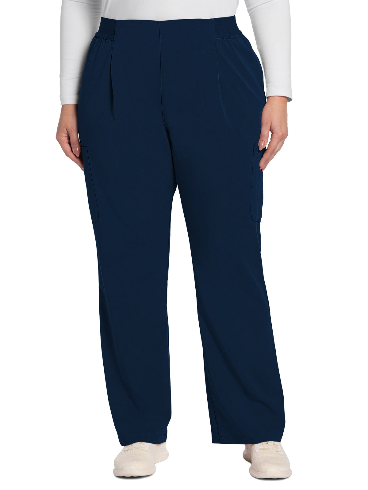 Women's 5-Pocket Mid Rise Moderate Flare Leg Pant - CK093A - Navy