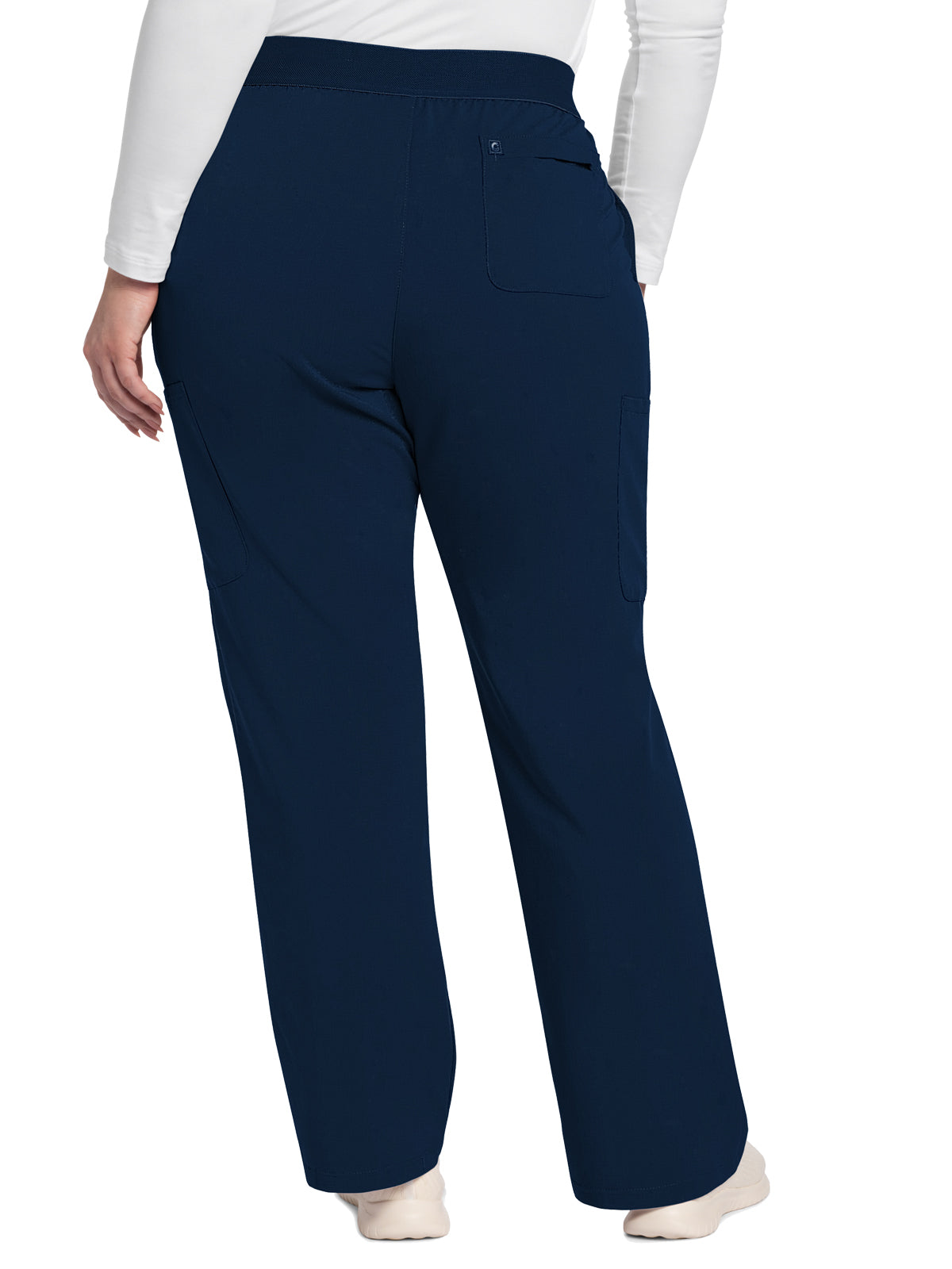 Women's 5-Pocket Mid Rise Moderate Flare Leg Pant - CK093A - Navy