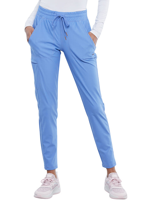 Women's 5 Pocket Tapered Leg Scrub Pant - CK095 - Ciel