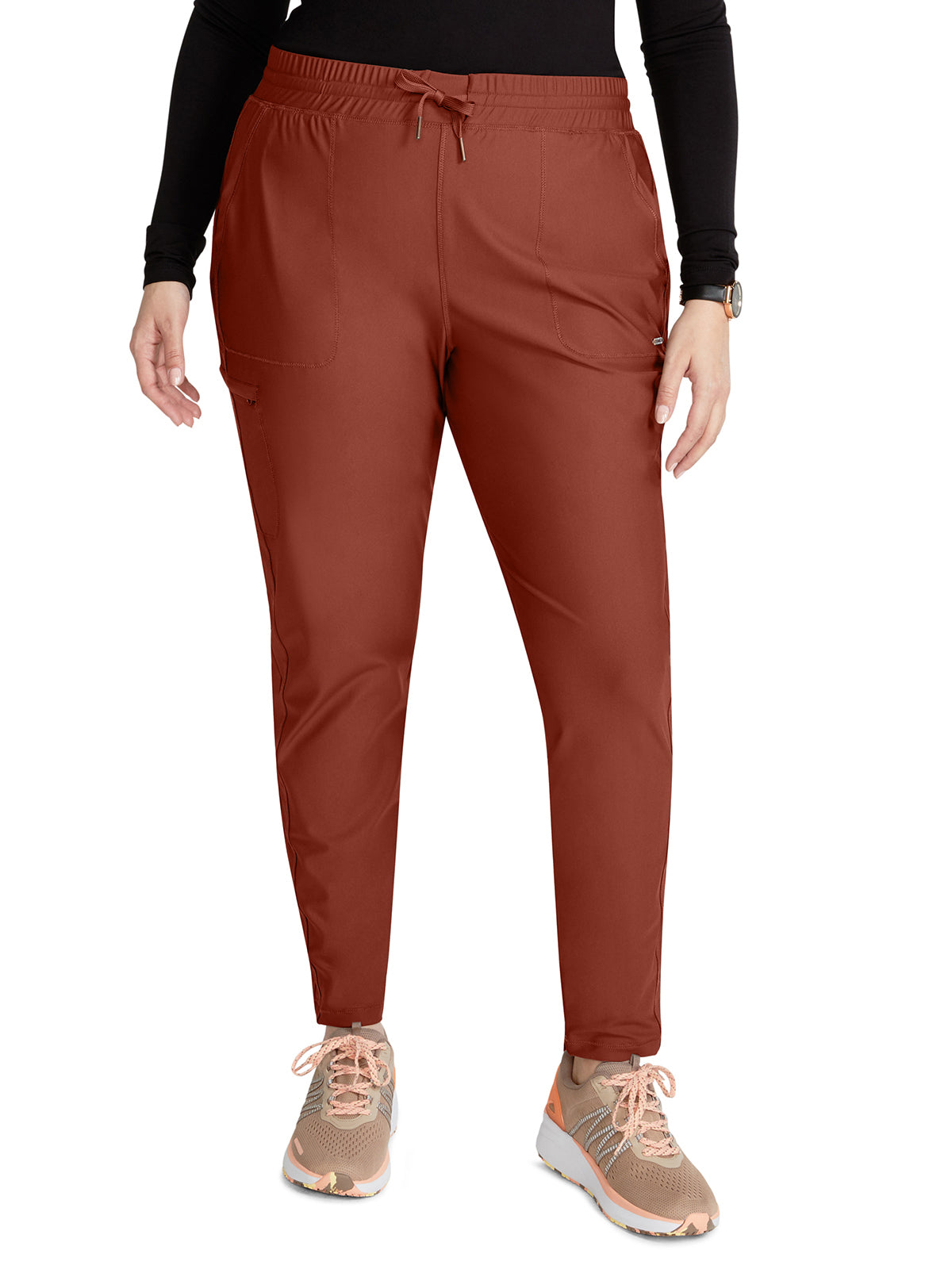 Women's 5 Pocket Tapered Leg Scrub Pant - CK095 - Masala