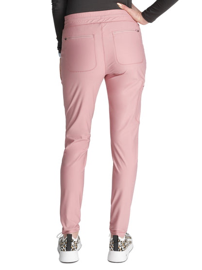 Women's 5 Pocket Tapered Leg Scrub Pant - CK095 - Mauve Orchid