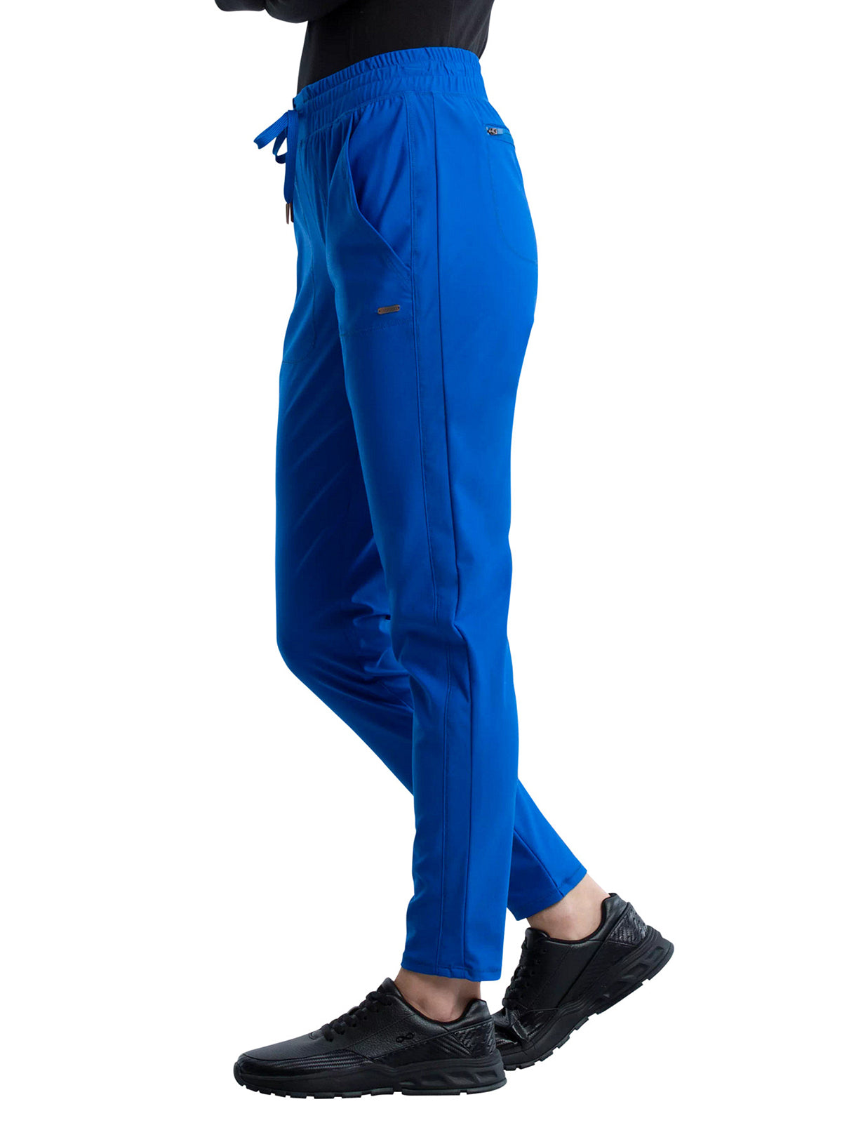 Women's 5 Pocket Tapered Leg Scrub Pant - CK095 - Royal