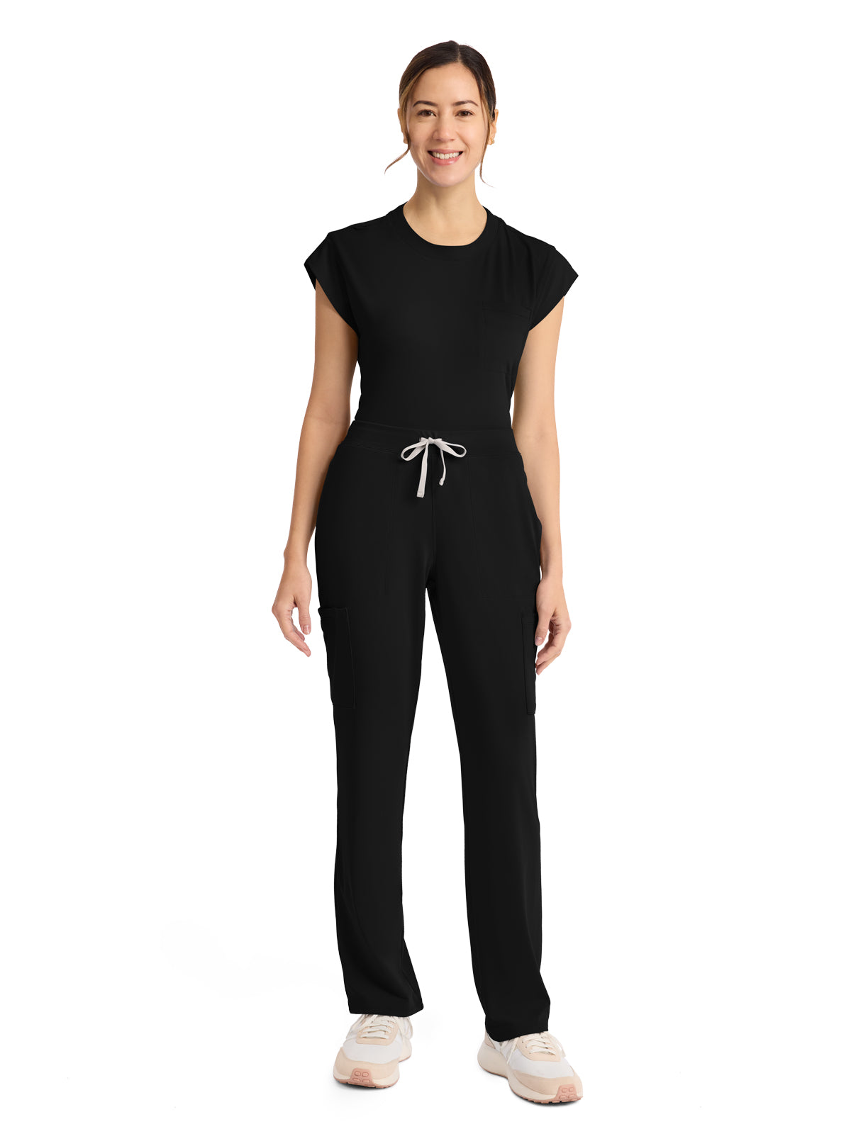 Women's 5-Pocket Straight Leg Pant - CK096 - Black