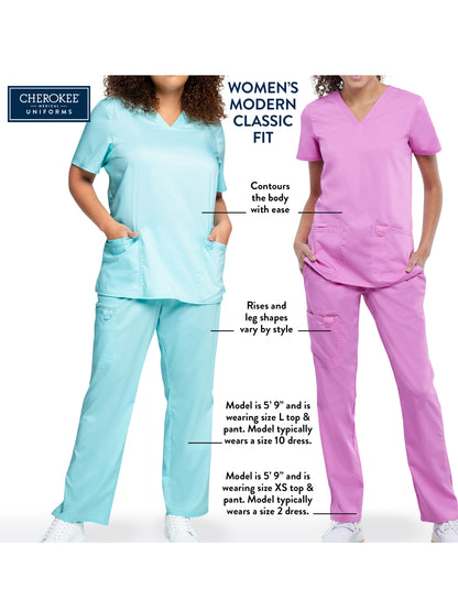 Women's 5-Pocket Straight Leg Pant - CK096 - Navy