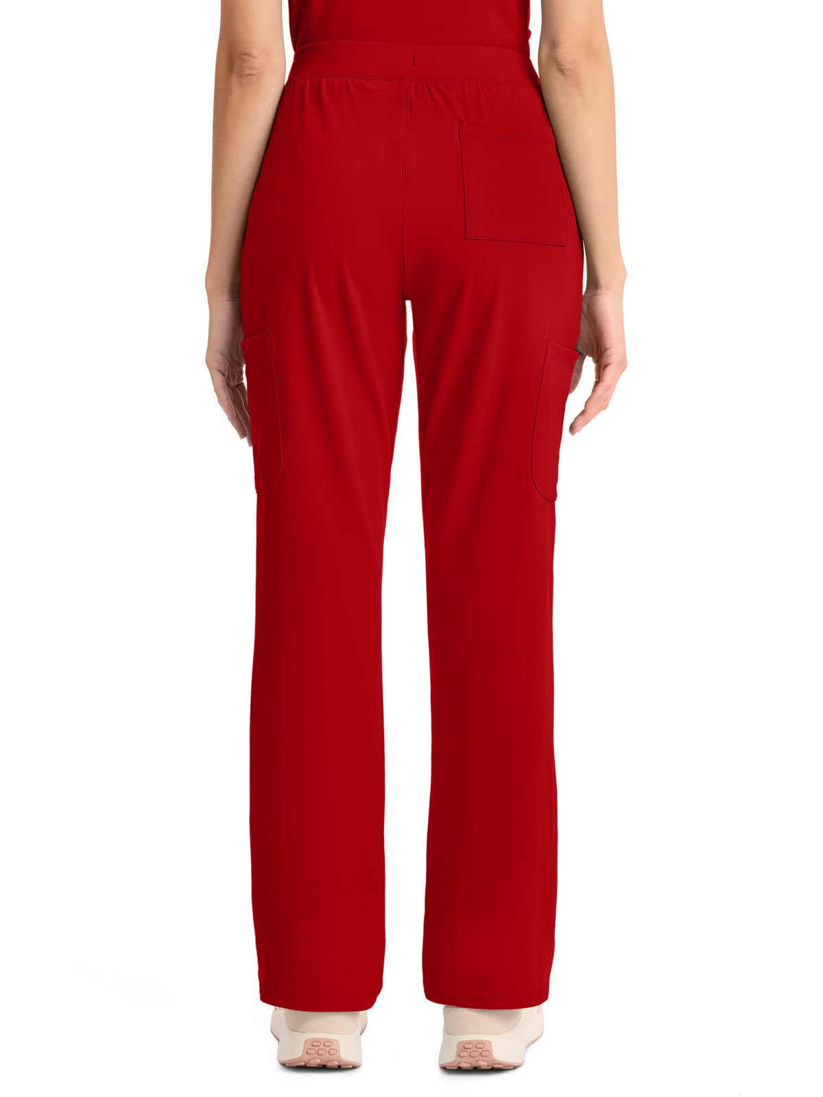 Women's 5-Pocket Straight Leg Pant - CK096 - Red