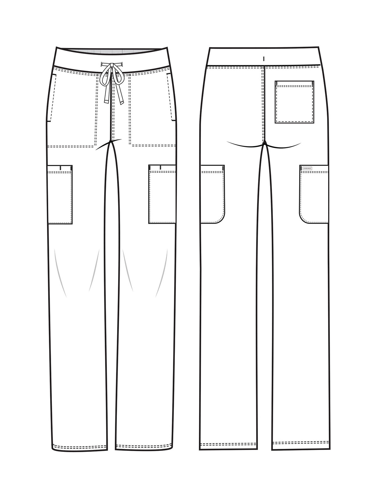 Women's 5-Pocket Straight Leg Pant - CK096 - True Blue