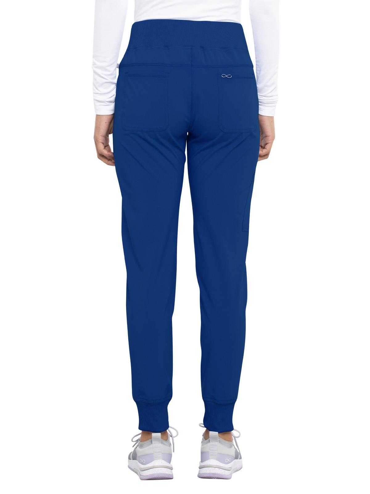 Women's Elastic Waistband Mid Rise Jogger Pant - CK110A - Galaxy Blue