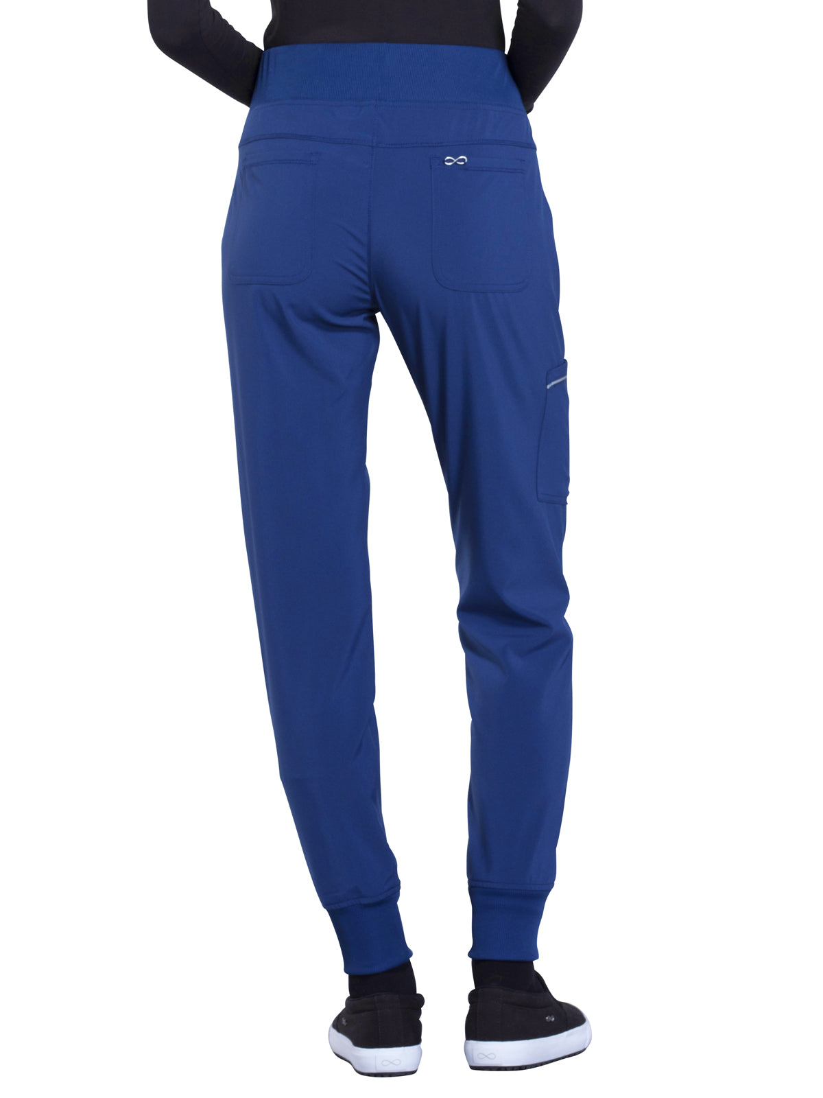 Women's Elastic Waistband Mid Rise Jogger Pant - CK110A - Royal