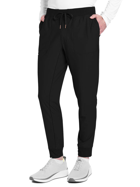 Men's 4-Pocket Mid Rise Jogger Pant - CK112 - Black