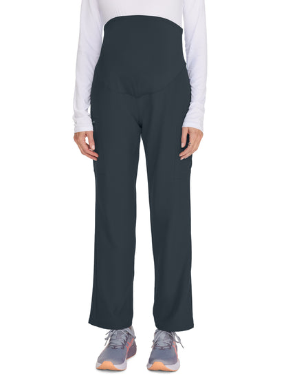 Women's 3-Pocket Maternity Straight Leg Pant - CK118A - Pewter