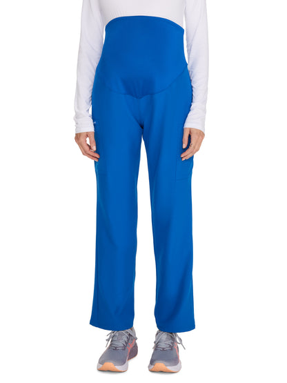 Women's 3-Pocket Maternity Straight Leg Pant - CK118A - Royal