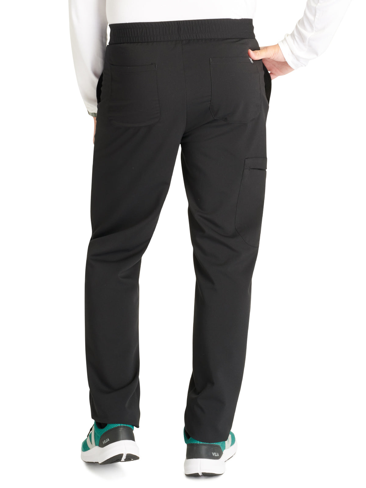 Men's Tapered Leg Scrub Pant - CK131A - Black