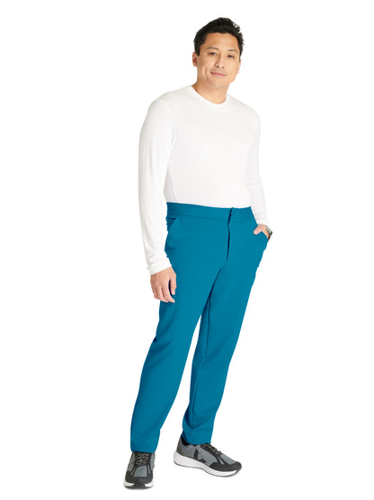 Men's Tapered Leg Scrub Pant - CK131A - Caribbean Blue