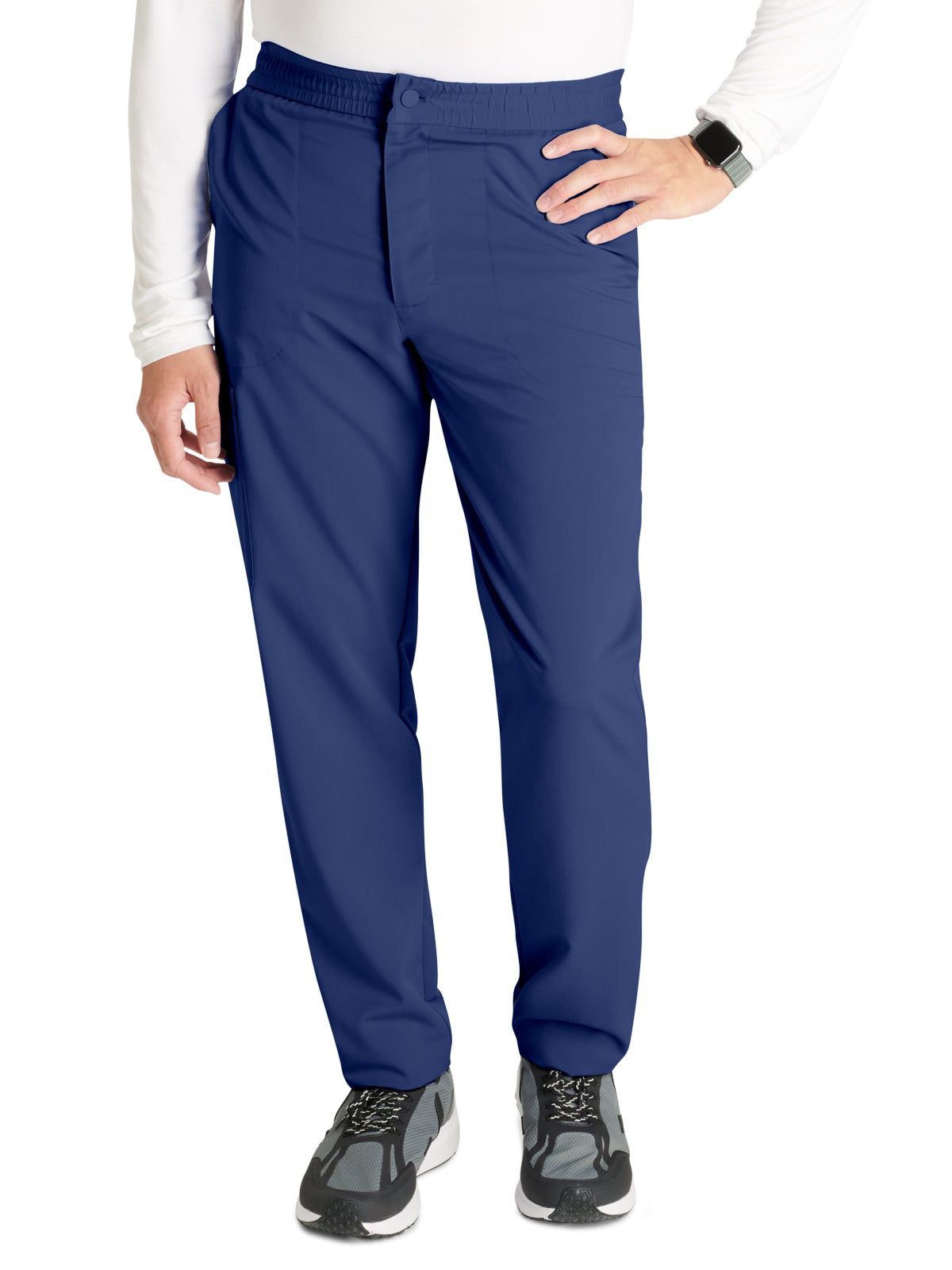 Men's Tapered Leg Scrub Pant - CK131A - Navy