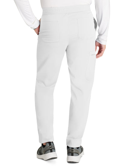 Men's Tapered Leg Scrub Pant - CK131A - White