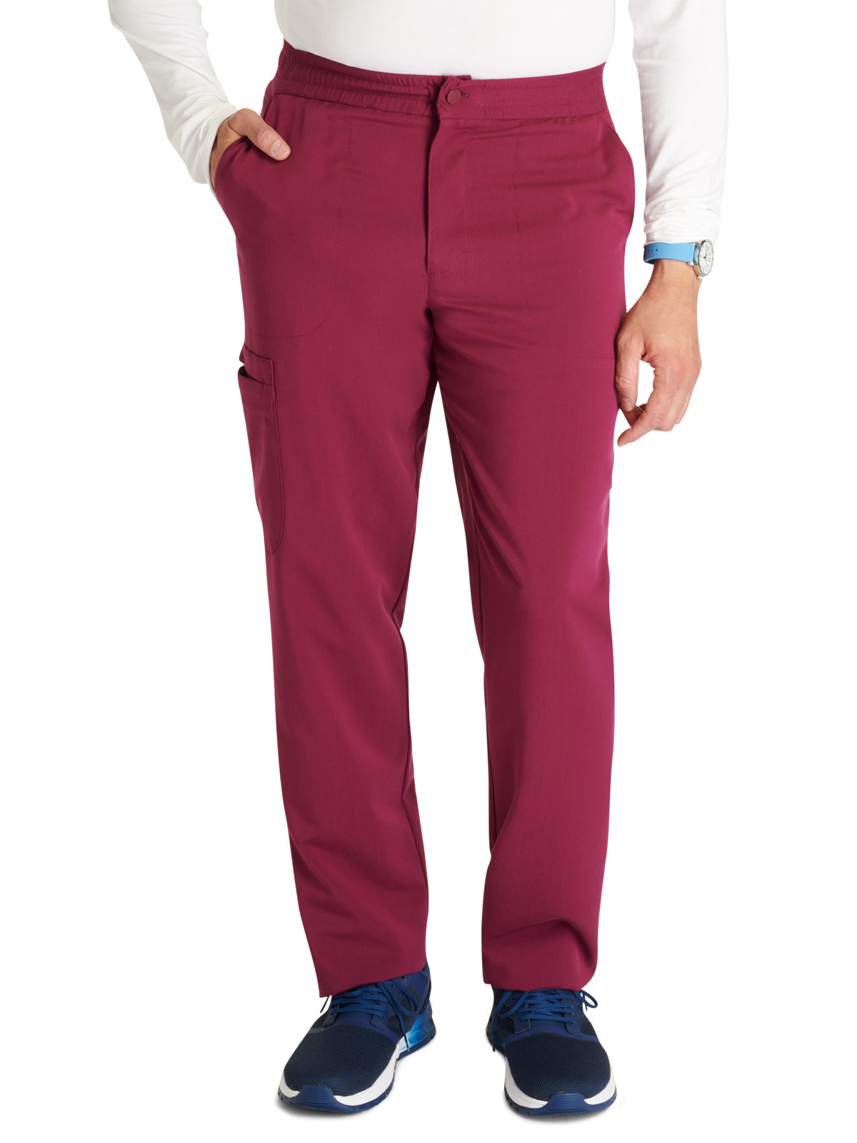 Men's Tapered Leg Scrub Pant - CK131A - Wine