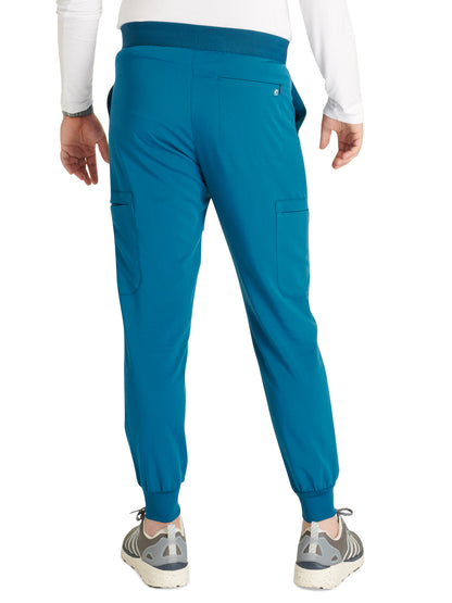 Men's Mid Rise Jogger Scrub Pant - CK132A - Caribbean Blue