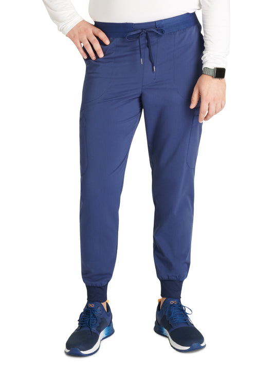 Men's Mid Rise Jogger Scrub Pant - CK132A - Navy